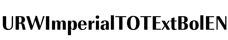 URWImperialTOTExtBolEN font preview