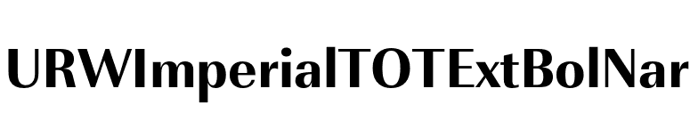URWImperialTOTExtBolNar font preview