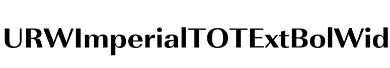 URWImperialTOTExtBolWid font preview