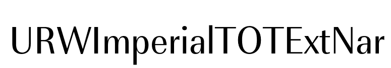 URWImperialTOTExtNar font preview
