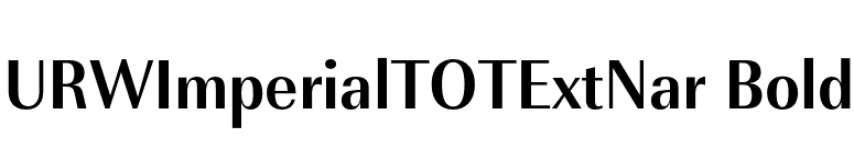 URWImperialTOTExtNar Bold font preview