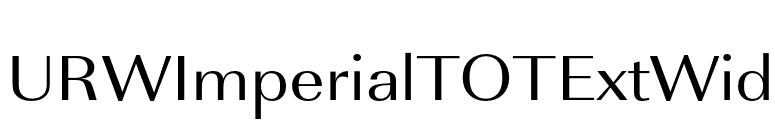 URWImperialTOTExtWid font preview