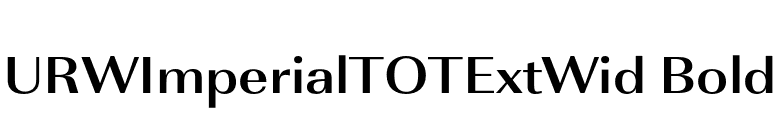 URWImperialTOTExtWid Bold font preview
