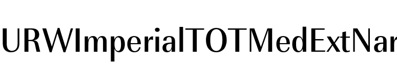 URWImperialTOTMedExtNar font preview