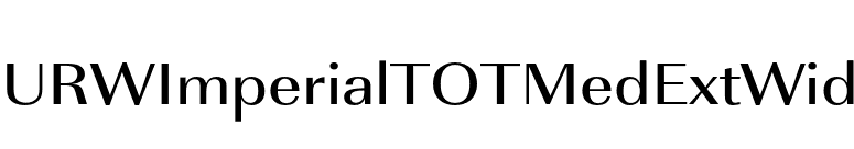 URWImperialTOTMedExtWid font preview