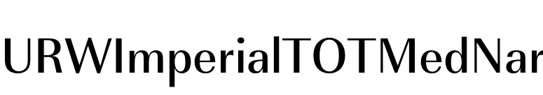 URWImperialTOTMedNar font preview