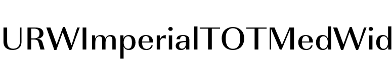 URWImperialTOTMedWid font preview