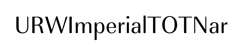 URWImperialTOTNar font preview
