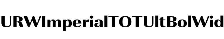 URWImperialTOTUltBolWid font preview