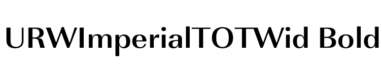URWImperialTOTWid Bold font preview