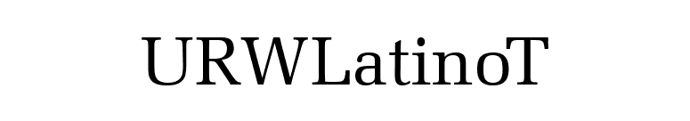 URWLatinoT font preview