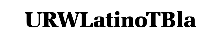 URWLatinoTBla font preview