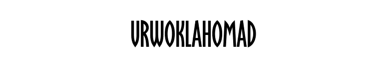 URWOklahomaD font preview