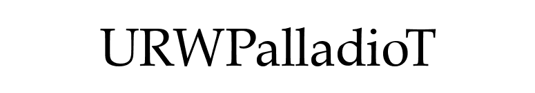 URWPalladioT font preview