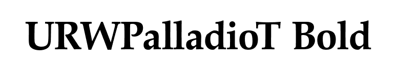 URWPalladioT Bold font preview