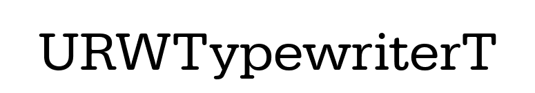 URWTypewriterT font preview