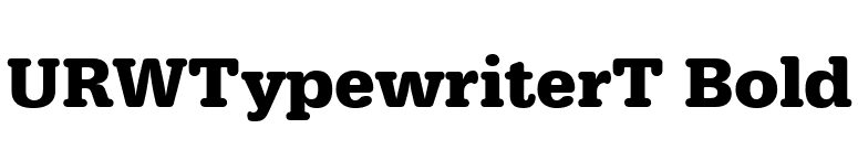URWTypewriterT Bold font preview