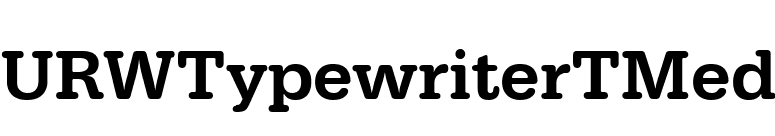 URWTypewriterTMed font preview