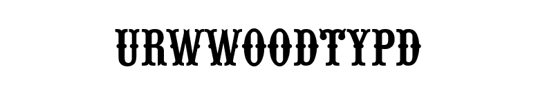 URWWoodTypD font preview