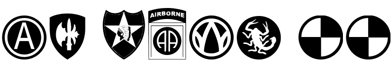 US Army II font preview