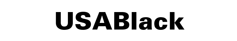 USABlack font preview