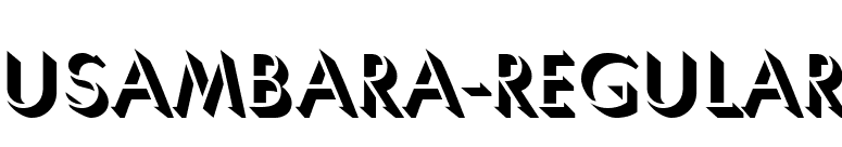 Usambara-Regular font preview