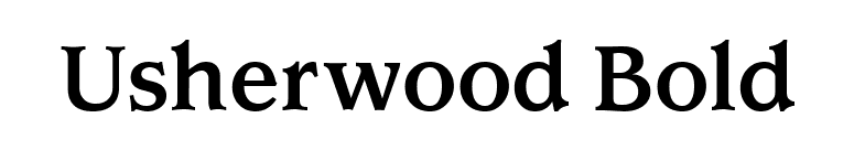 Usherwood Bold font preview