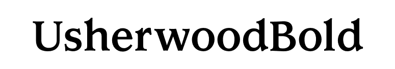 UsherwoodBold font preview