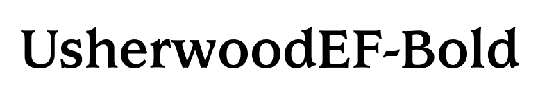 UsherwoodEF-Bold font preview