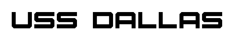 USS Dallas font preview