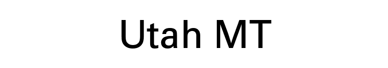 Utah MT font preview