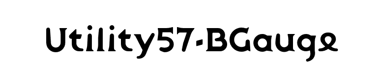 Utility57-BGauge font preview