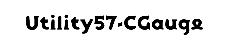 Utility57-CGauge font preview