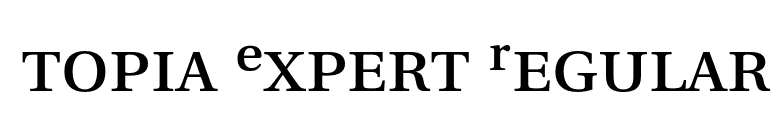Utopia Expert Regular font preview