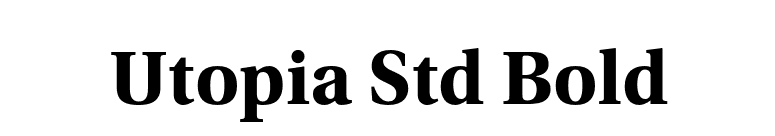 Utopia Std Bold font preview