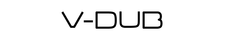V-Dub font preview