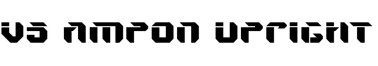 V5 Ampon Upright font preview