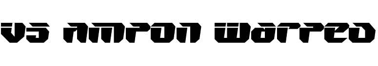 V5 Ampon Warped font preview
