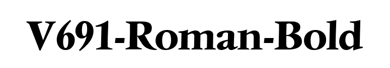 V691-Roman-Bold font preview