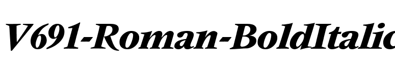 V691-Roman-BoldItalic font preview