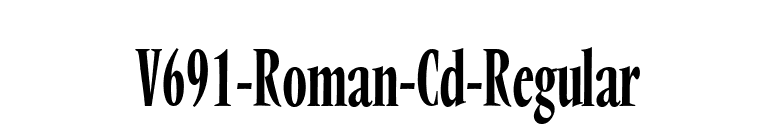 V691-Roman-Cd-Regular font preview