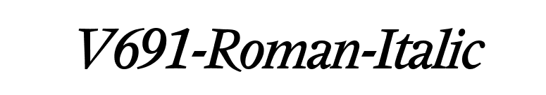 V691-Roman-Italic font preview