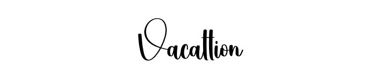 Vacattion font preview