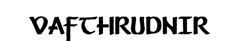Vafthrudnir font preview