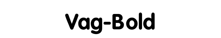 Vag-Bold font preview