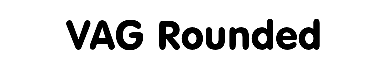VAG Rounded font preview