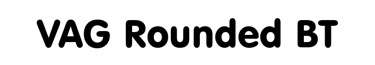 VAG Rounded BT font preview