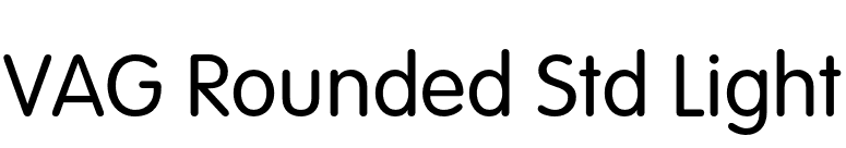 VAG Rounded Std Light font preview