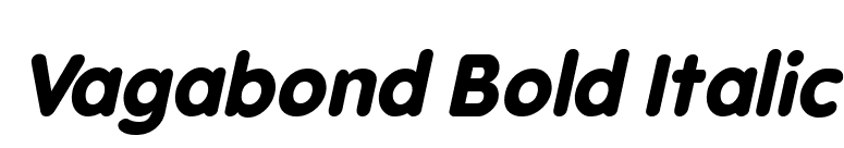 Vagabond Bold Italic font preview