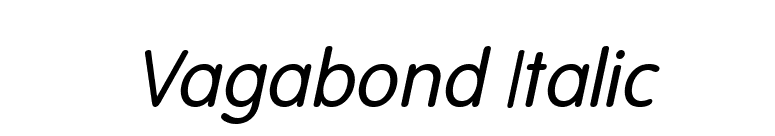 Vagabond Italic font preview